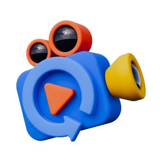 Social media marketing and online advertising illustration with icons